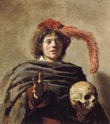 Frans Hals, Young Man Holding a Skull
